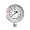 Pressure gauge in stainless steel with sealed ring