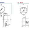 Pressure gauge for welding