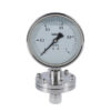 Pressure gauges with diaphragm in stainless steel