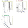 V-shaped thermometer Glass inserts 2 V-shaped thermometer Glass inserts 2