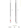 Solid Stem Glass Thermometers with protection sheath 2 Solid Stem Glass Thermometers with protection sheath 2