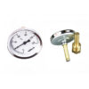 Bimetallic dial thermometer in zincked steel