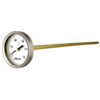 28 Bimetallic thermometer with brass stem and protection sheath for oven