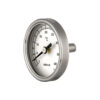Bimetallic thermometer for oven doors