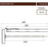 Bimetallic thermometer for catering with penetration probe