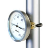Bimetallic thermometer for pipes