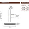Bimetallic thermometer for pipes