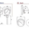 Stainless steel dual metal temperature table