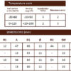 Bimetallic dial thermometer in zincked steel